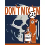 Gaz ve alkol emniyet poster