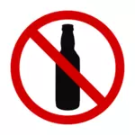 Drick inte alkohol vektorbild