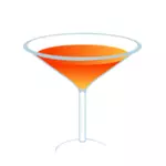 Векторная иллюстрация оранжевого коктейля