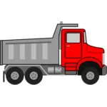 Desenho vetorial de caminhão de lixo