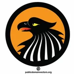 Logo med silhuetten av en ørn