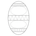 Grafika wektorowa puste jajo wielkanocne