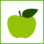 Эко apple Векторный icon