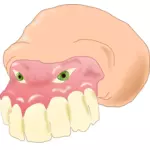 Векторное изображение зубов монстра