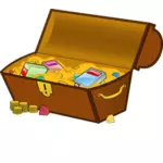 Treasure chest vector clipart