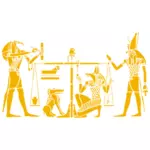 Keltainen egyptiläinen muinainen taide