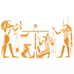 Žlutá egyptské umění