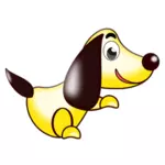 صورة متجه الكلب الأصفر