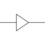 Imagem vetorial de símbolo de lógica electrónica 