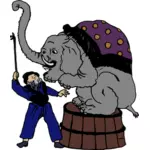 Слон тренер изображение