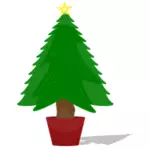 Lesklý vánoční stromeček vektor