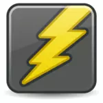 Lightning ikon vektorbild