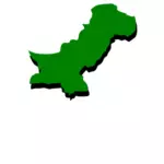 خريطة باكستان الخضراء