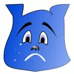 Синий crying символ