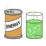 에너지 fizzing 음료