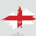 Trait de peinture de drapeau anglais