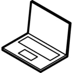 Наброски векторное изображение ноутбука