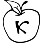גרפיקה וקטורית של התפוח אריס לחתום