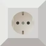 Deutsche Power Socket Vektor-ClipArt