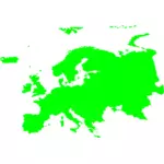 Půvabné dívky mapy Evropy