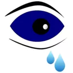 האיור וקטורית סימן של טיפות עיניים