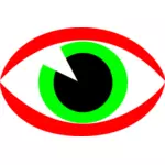 CCTV Vigilancia ojo signo vector imagen