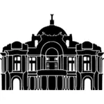 Palacio de Bellas Artes Meksika vektör görüntü