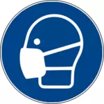 Wajah topeng vektor simbol
