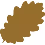 Рисунок силуэт коричневый лист