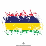Mauritius bayrağı boyalı