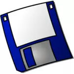 Bilgisayarı disketten vektör çizim