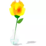 Одноместный желтая Роза