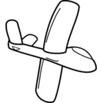 Desenhos animados planador inferior lado