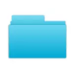 Simbol biru folder