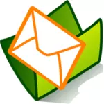 Grafika wektorowa ikony folderów poczty e-mail