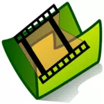 גרפיקה וקטורית של סמל התיקייה הירוקה וידאו