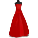 Kırmızı elbise manken