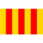 Foix regionen flagga vektorgrafik