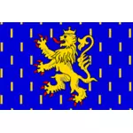 Franche-Comté comte bölge bayrağı küçük resimleri vektör