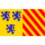 Alternativa Limousin regionen flagga vektor bild