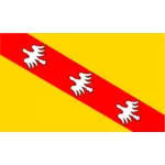 לוריין אזור הדגל בתמונה וקטורית