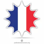 法国国旗斑点艺术