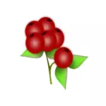 Векторный рисунок листьев и ягод Холли