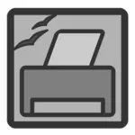OpenOffice printer admin ikon clip art