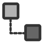 Símbolo do ícone de conexão de rede