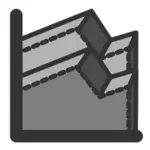 Areas 3D chart  icon