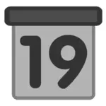 Zobrazení dne ikony kalendáře