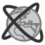 Картинка с иконами мирового глобуса