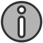 Info-Symbol graue Farbe