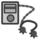 Klipart ikony přehrávače MP3